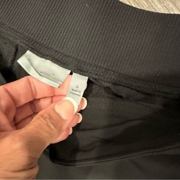 Athleta Midtown Trouser Pants Black Athletic Casual Comfy Pants Stretch 6 Women - Picture 9 of 14